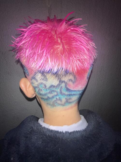 波のHair Tattoo